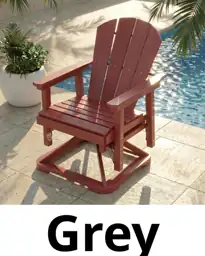 Kingdura Adirondack Swivel Glider Chair,… — Photo 1