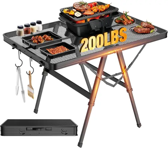 Raynesys Portable Folding Grill Table… — Photo 1