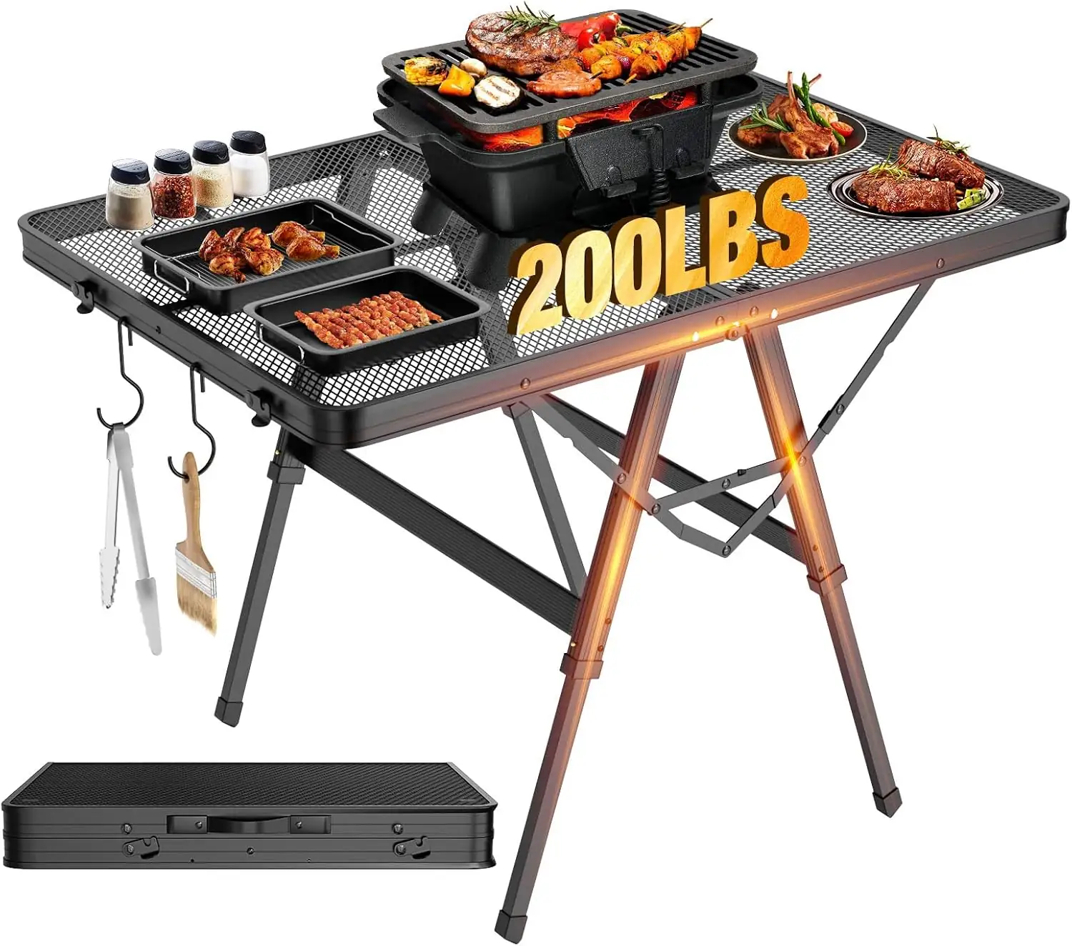 Raynesys Portable Folding Grill Table… — Photo 1