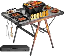 Raynesys Portable Folding Grill Table… — Photo 1