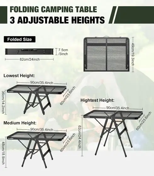Raynesys Portable Folding Grill Table… — Photo 4