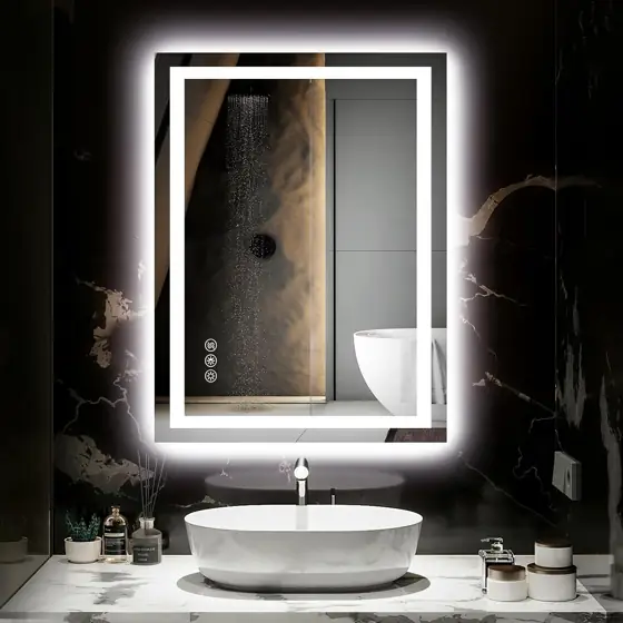 Hivone 24"X32" LED Bathroom Mirror… — Photo 1