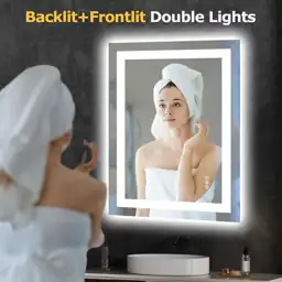 Hivone 24"X32" LED Bathroom Mirror… — Photo 2