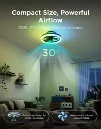 Govee Ceiling Fan with Lights,… — Photo 3
