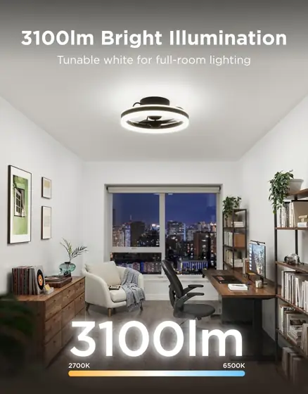 Govee Ceiling Fan with Lights,… — Photo 4
