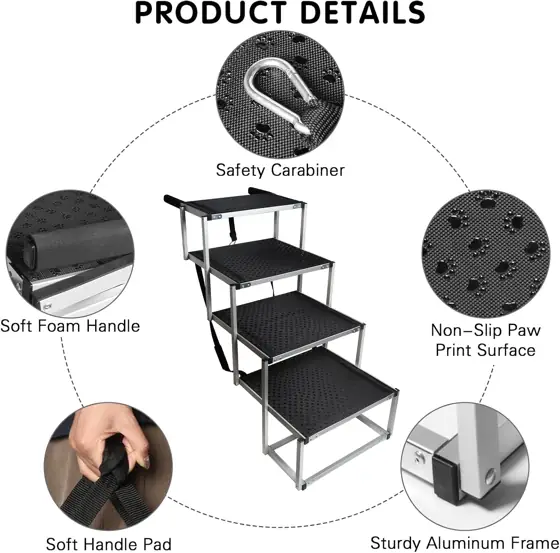DGSL Folding Dog Stairs for… — Photo 4