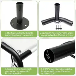 8 Leg Carport Kit, 1-3/8"… — Photo 3