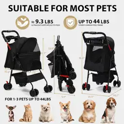 Dog Stroller for Small Medium… — Photo 3