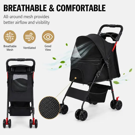 Dog Stroller for Small Medium… — Photo 4