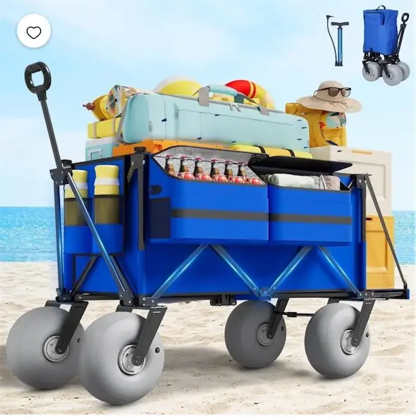 Beach Wagon Cart, Big Wheels… — Photo 1