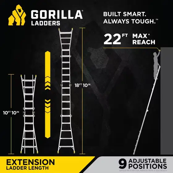 22 ft Aluminum Multi-Position Ladder… — Photo 4