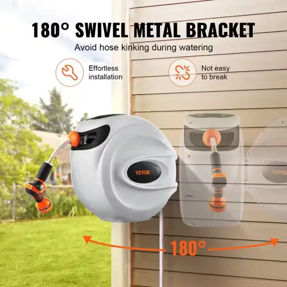 Retractable Hose Reel 1/2 in.… — Photo 3