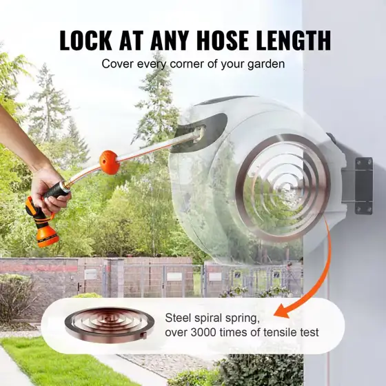 Retractable Hose Reel 1/2 in.… — Photo 4