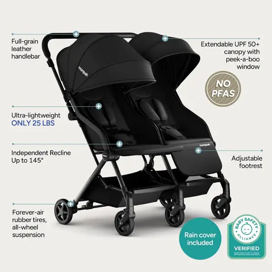Mompush Lithe Double Stroller, Lightweight… — Photo 3