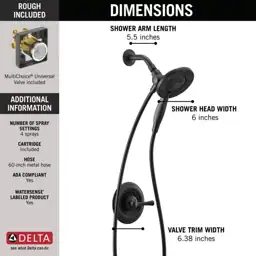 Delta In2ition 2-in-1 Shower Faucet,… — Photo 3