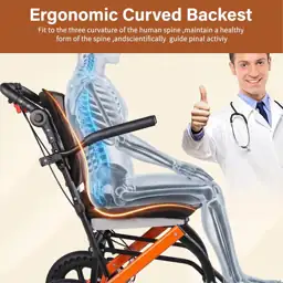 Transport Wheelchair with Adjustable Handle,… — Photo 4