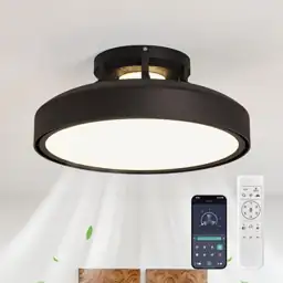 Modern Bladeless Ceiling Fan with… — Photo 1