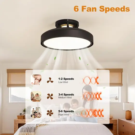 Modern Bladeless Ceiling Fan with… — Photo 4
