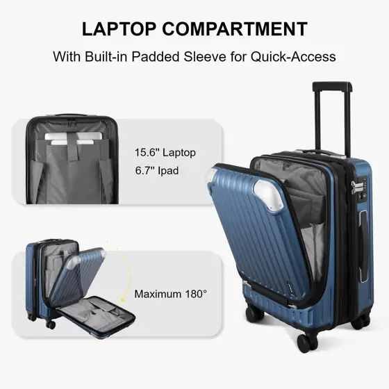 LEVEL8 Grace Carry-On Luggage, 20-Inch… — Photo 3
