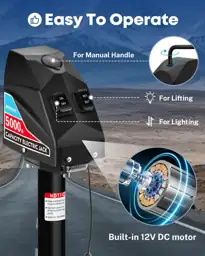 Kohree Electric Trailer Jack 5000lbs… — Photo 2