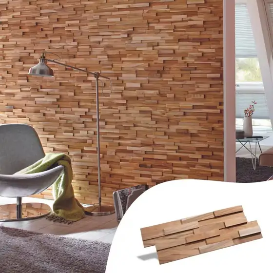 WALL!SUPPLY UltraWood Teak Firenze Jointless… — Photo 2