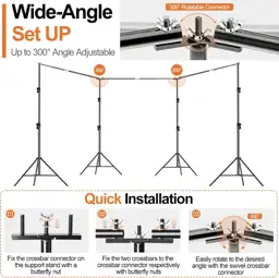 FUDESY Backdrop Stand Heavy Duty,… — Photo 4