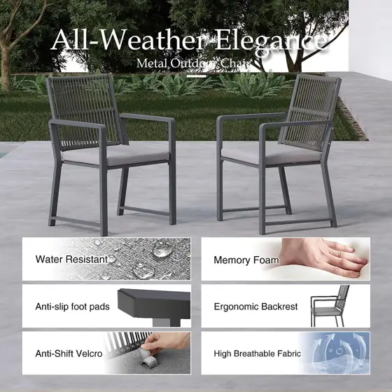 Outdoor Patio Dining Chair, 400… — Photo 4