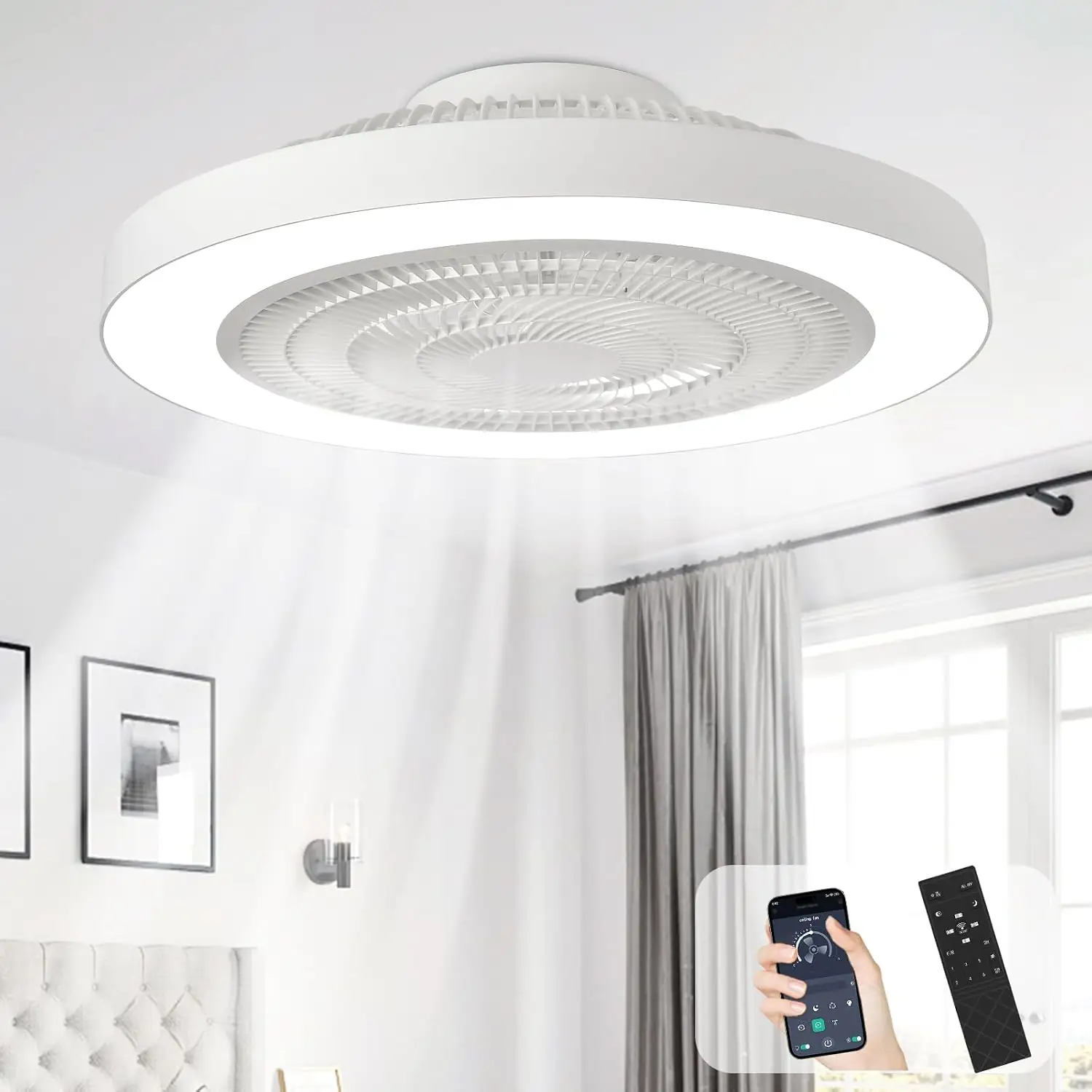 Depuley Modern Ceiling Fan with… — Photo 1