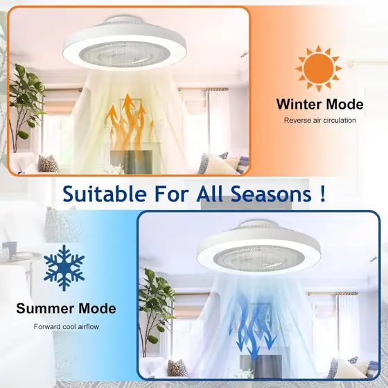 Depuley Modern Ceiling Fan with… — Photo 3