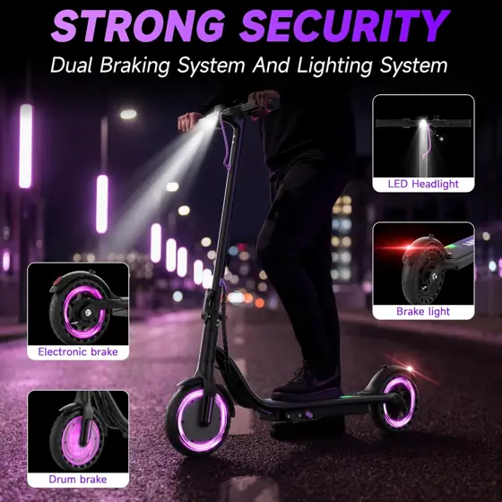WERHY Adult Electric Scooter,15-25 Miles… — Photo 3