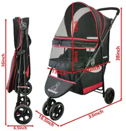 ROODO Escort 3-Wheel Dog/Cat Pet… — Photo 3