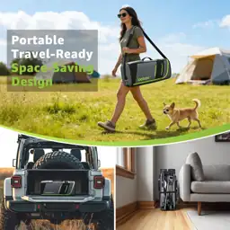 Loobani Foldable Dog Playpen, 43.3x43.3x27.1,… — Photo 3