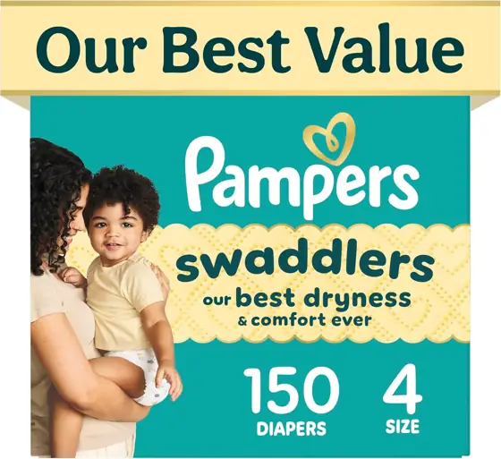 Pampers Swaddlers Diapers Size 4… — Photo 1