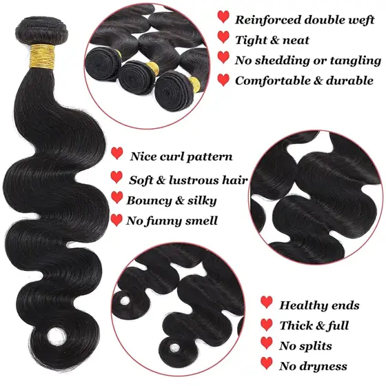 Human Hair Bundles 20 22… — Photo 3