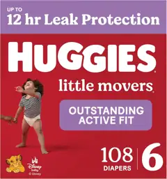 Huggies Little Movers Diapers Size… — Photo 1
