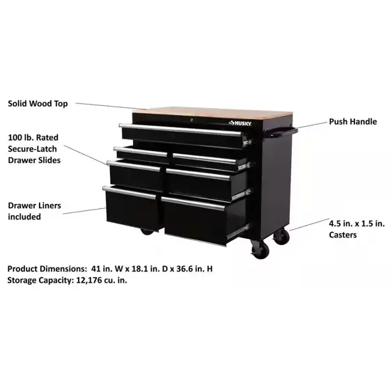 Standard Duty 41 in. 7-Drawer… — Photo 2