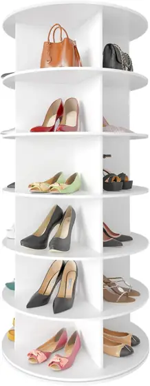 SpaceAid 6-Tier Rotating Shoe Rack… — Photo 1