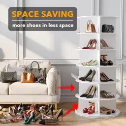 SpaceAid 6-Tier Rotating Shoe Rack… — Photo 3