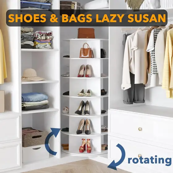 SpaceAid 6-Tier Rotating Shoe Rack… — Photo 4