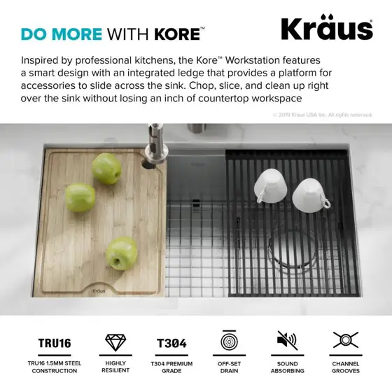 Kraus Kore Workstation Undermount Sink… — Photo 3
