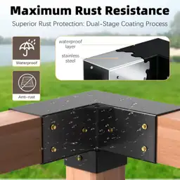 Pergola Kit, 3-Way Pergola Brackets… — Photo 4