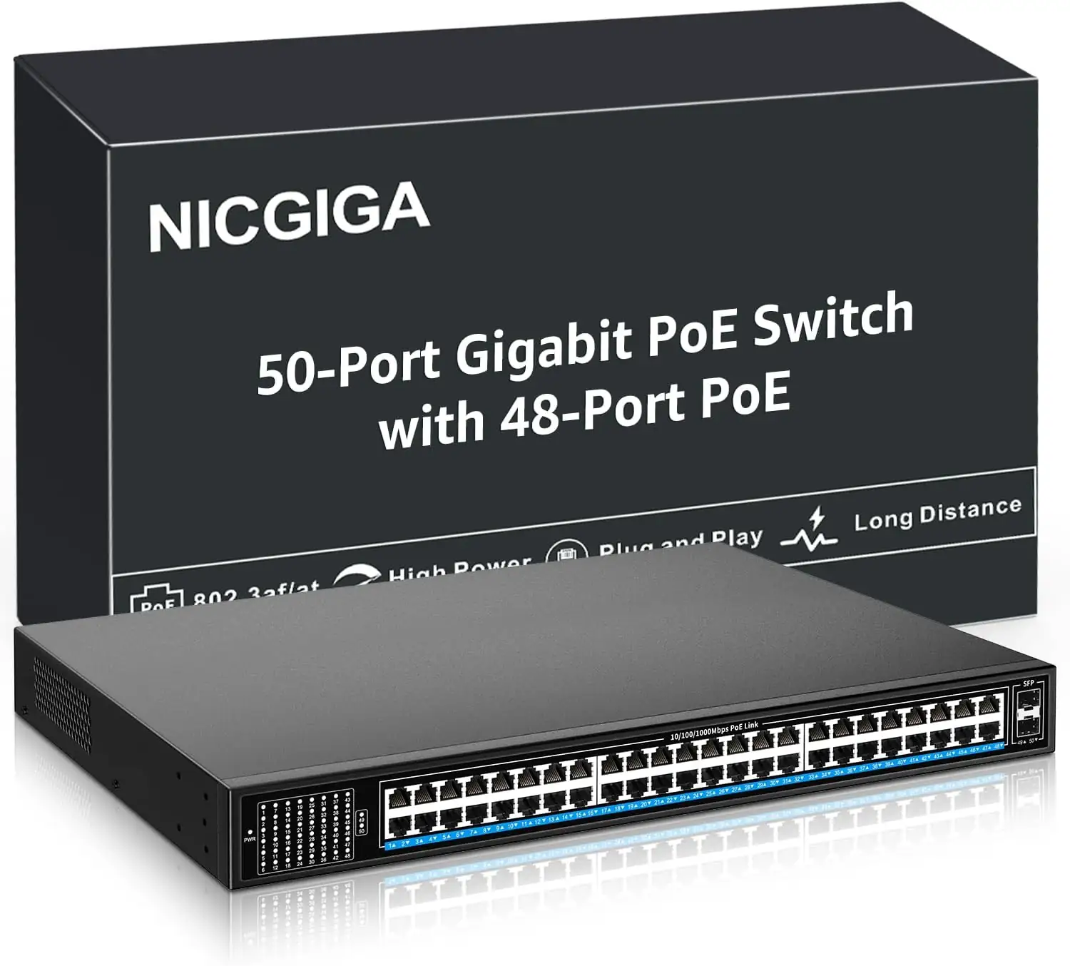 NICGIGA 48-Port Gigabit PoE Switch… — Photo 1