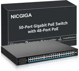 NICGIGA 48-Port Gigabit PoE Switch… — Photo 1