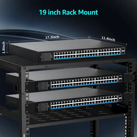 NICGIGA 48-Port Gigabit PoE Switch… — Photo 4