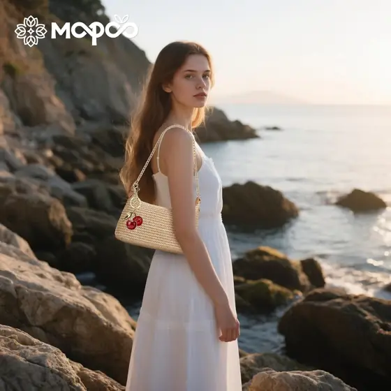 Women's Straw Woven Shoulder Bag… — Photo 3