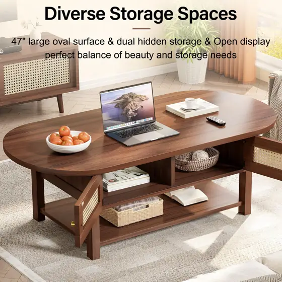 LVB Oval Coffee Table, 47"… — Photo 3