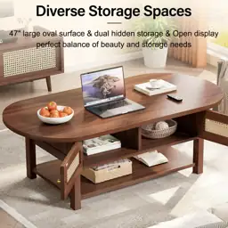 LVB Oval Coffee Table, 47"… — Photo 3