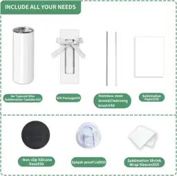50 Pack Sublimation Tumblers 20… — Photo 2