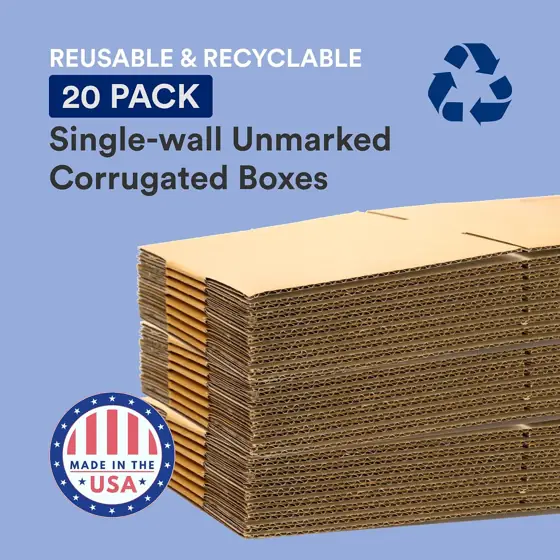 BOX USA 18x18x6 Corrugated Cardboard… — Photo 3