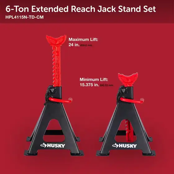 Husky 6 Ton Jack Stands — Photo 4